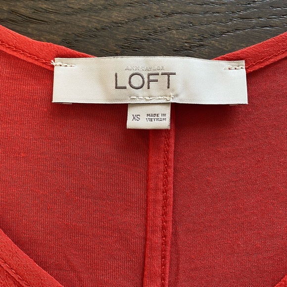 LOFT Red Tunic Tank - Picture 2 of 2